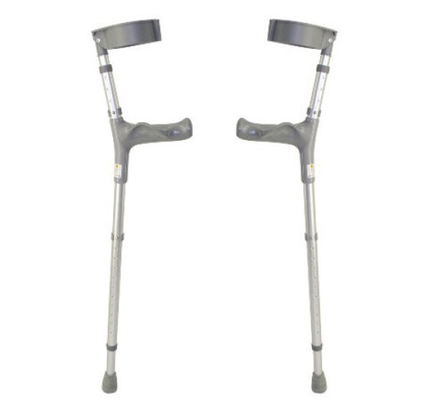 Coopers double adjustable comfy elbow crutches
