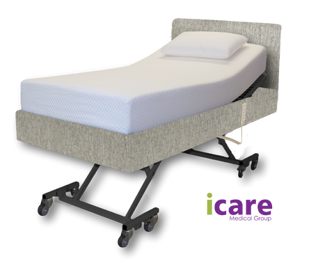 Bed King Single Silver with Medium Mattress IC333 Package