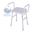 Shower Stool with Arms (Viking) - Padded Seat