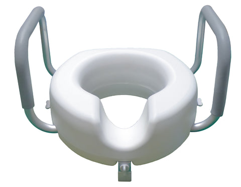 Raised Toilet Seat with Arms